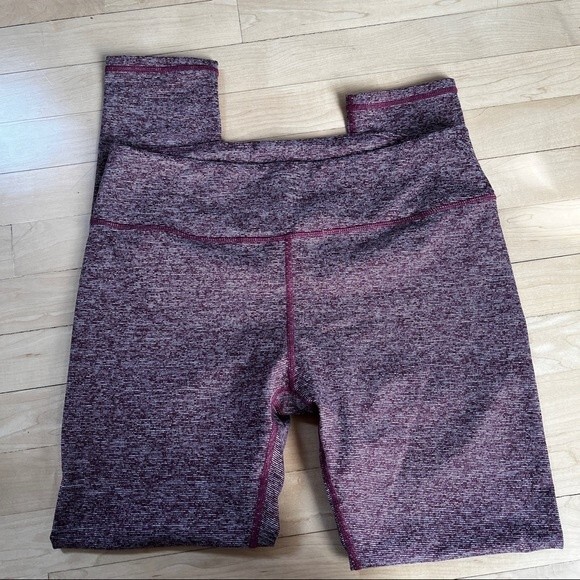 Whisper Activewear Anna Bra and Legging Set in Heathered Plum L NWOT - Picture 8 of 10